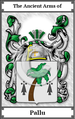 Pallu Family Crest Download (JPG)  Book Plated - 150 DPI