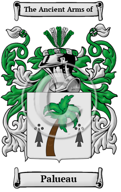 Palueau Family Crest/Coat of Arms