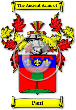 Pani Family Crest Download (jpg) Legacy Series - 150 DPI