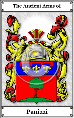 Panizzi Family Crest Download (JPG) Book Plated - 600 DPI