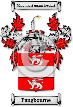 Pangbourne Family Crest Download (JPG) Legacy Series - 600 DPI