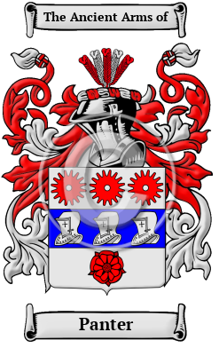 Panter Family Crest/Coat of Arms