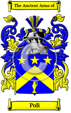 Poli Name Meaning, Family History, Family Crest & Coats of Arms