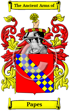 Papes Family Crest/Coat of Arms