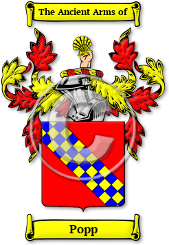 Popp Family Crest Download (jpg) Legacy Series - 150 DPI
