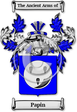 Papin Family Crest Download (JPG) Legacy Series - 600 DPI