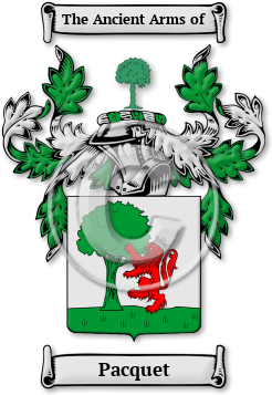 Pacquet Family Crest Download (jpg) Legacy Series - 150 DPI