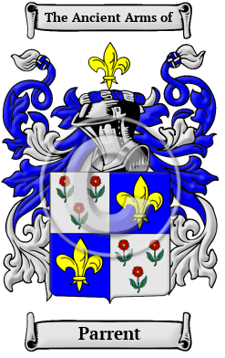 Parrent Family Crest/Coat of Arms