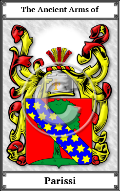 Parissi Family Crest Download (JPG)  Book Plated - 150 DPI