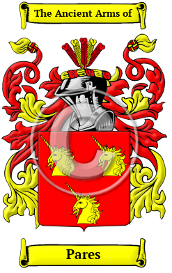 Pares Family Crest/Coat of Arms