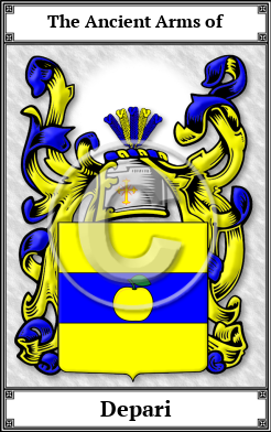 Depari Family Crest Download (JPG)  Book Plated - 150 DPI