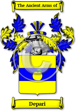 Depari Family Crest Download (jpg) Legacy Series - 150 DPI