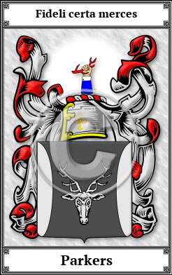 Parkers Family Crest Download (JPG)  Book Plated - 150 DPI