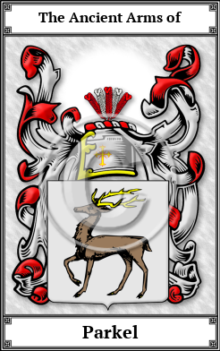 Parkel Family Crest Download (JPG)  Book Plated - 150 DPI