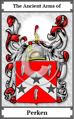 Perken Family Crest Download (JPG)  Book Plated - 150 DPI