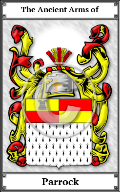 Parrock Family Crest Download (JPG)  Book Plated - 150 DPI