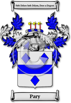 Pary Family Crest Download (jpg) Legacy Series - 150 DPI