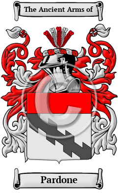Pardone Family Crest/Coat of Arms