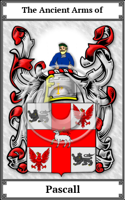 Pascall Family Crest Download (JPG) Book Plated - 600 DPI