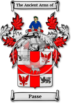 Passe Family Crest Download (JPG) Legacy Series - 600 DPI