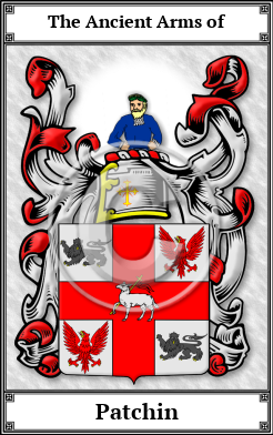 Patchin Family Crest Download (JPG)  Book Plated - 150 DPI