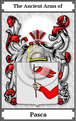 Pasca Family Crest Download (JPG)  Book Plated - 150 DPI