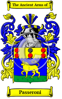 Passeroni Family Crest/Coat of Arms