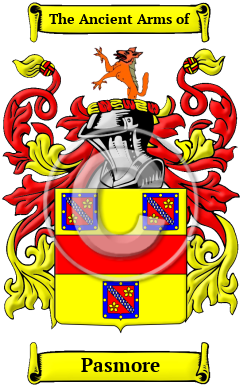 Pasmore Name Meaning, Family History, Family Crest & Coats of Arms