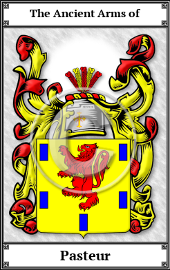 Pasteur Family Crest Download (JPG)  Book Plated - 150 DPI