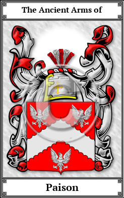 Paison Family Crest Download (JPG)  Book Plated - 150 DPI