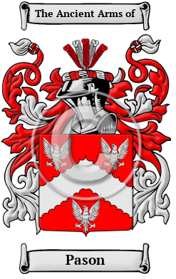 Pason Family Crest/Coat of Arms