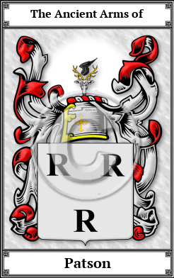 Patson Family Crest Download (JPG)  Book Plated - 150 DPI
