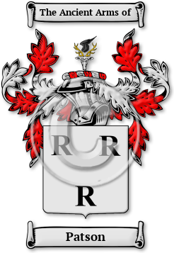 Patson Family Crest Download (jpg) Legacy Series - 150 DPI