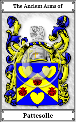 Pattesolle Family Crest Download (JPG)  Book Plated - 150 DPI