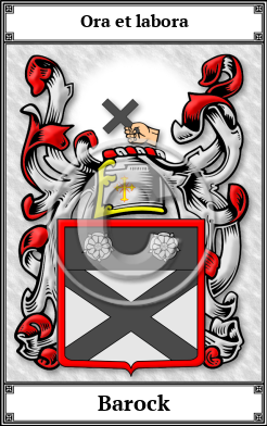 Barock Family Crest Download (JPG) Book Plated - 600 DPI