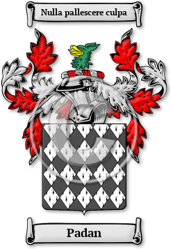 Padan Family Crest Download (jpg) Legacy Series - 150 DPI