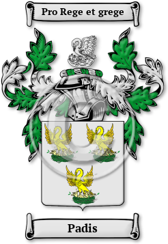 Padis Family Crest Download (jpg) Legacy Series - 150 DPI