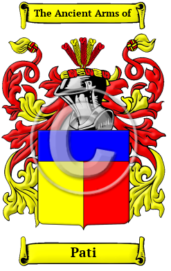 Pati Family Crest/Coat of Arms