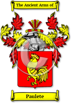 Paulete Family Crest Download (JPG) Legacy Series - 600 DPI