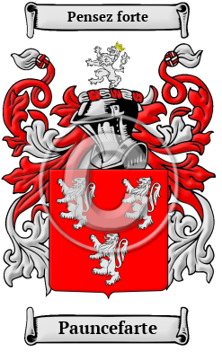 Pauncefarte Family Crest/Coat of Arms
