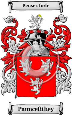 Pauncefithey Family Crest/Coat of Arms