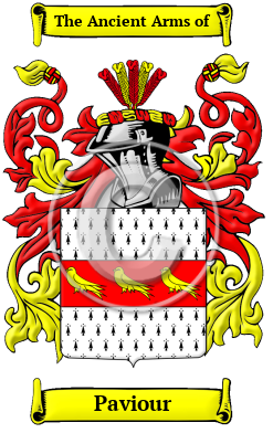 Paviour Family Crest/Coat of Arms