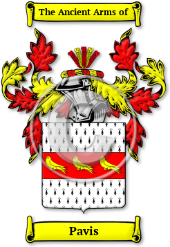 Pavis Family Crest Download (jpg) Legacy Series - 150 DPI