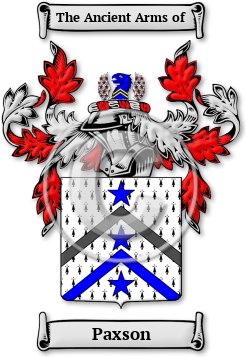Paxson Family Crest Download (jpg) Legacy Series - 150 DPI