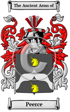 Peerce Family Crest/Coat of Arms