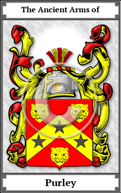Purley Family Crest Download (JPG)  Book Plated - 150 DPI