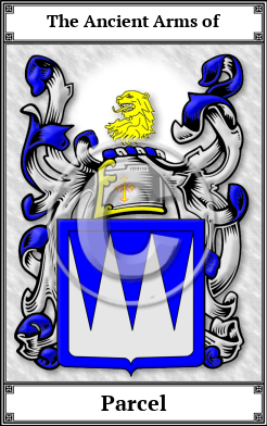 Parcel Family Crest Download (JPG) Book Plated - 600 DPI