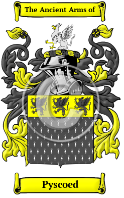 Pyscoed Family Crest/Coat of Arms