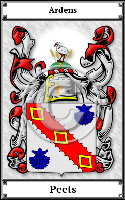 Peets Family Crest Download (JPG) Book Plated - 600 DPI