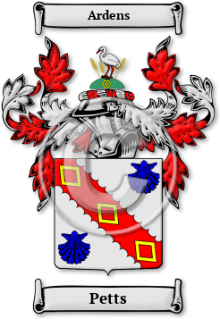 Petts Family Crest Download (JPG) Legacy Series - 300 DPI